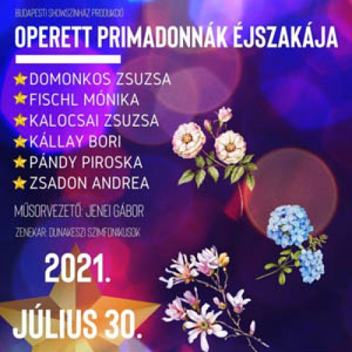 Primadonnák Éjszakája operett gála