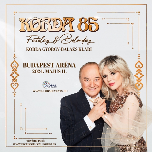 Korda György és Balázs Klári koncert 2024 - Papp László Budapest Sportaréna